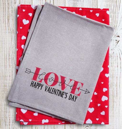 Love Love Arrow Embroidery Design