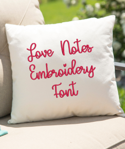 Love Notes Embroidery Font (BX Included)