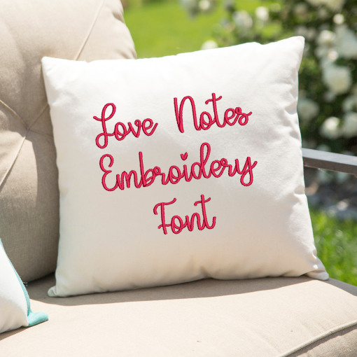 Love Notes Embroidery Font (BX Included)
