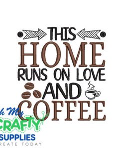 Love and Coffee 731 Embroidery Design