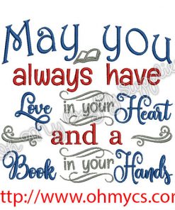 May you book Embroidery Design