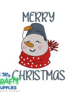 Merry Snowman 101623 Embroidery Design