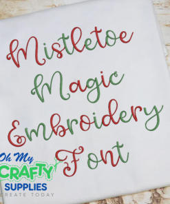 Mistletoe Magic Embroidery Font (BX Included)