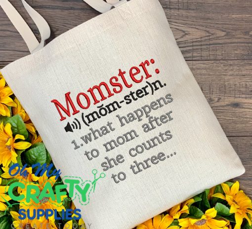 Momster Embroidery Design