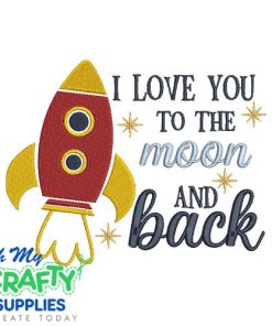Moon and Back 727 Emboridery Design