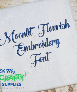 Moonlit Flourish Embroidery Font (BX Included)