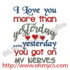 More than Yesterday Embroidery Design