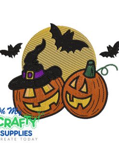 Night Pumpkins 89 Embroidery Design