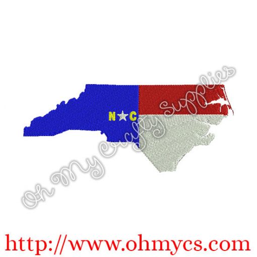 North Carolina Embroidery Design