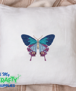 Blue Satin Butterfly 2021 Embroidery Design