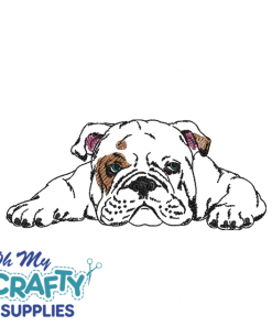 Bulldog Sketch 1122 Embroidery Design