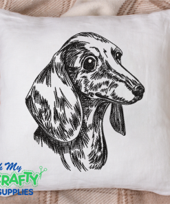 Dachshund Dog Sketch 2021 Embroidery Design