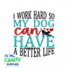 Dog With Better Life 2021 Embroidery Design