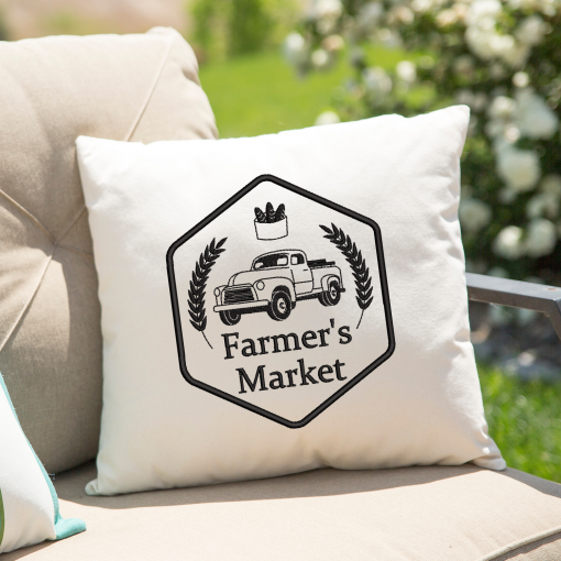 Farmer's Market Truck 2020 Embroidery Design