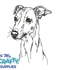Greyhound Sketch 1322 Embroidery Design