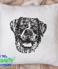 Happy Dog Face Sketch 2021 Embroidery Design