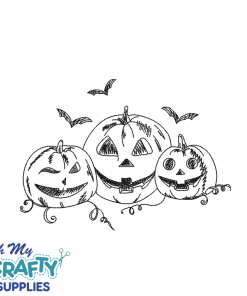 Jack-o'-lantern Trio 91421 Embroidery Design