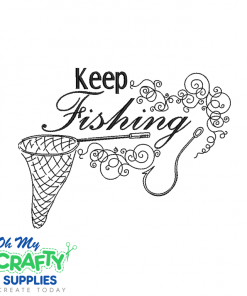 Keep Fishing 93021 Embroidery Design