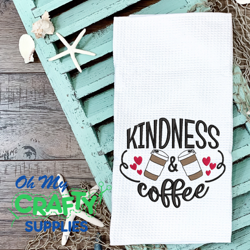 Kindness and Coffee 2021 Embroidery Design