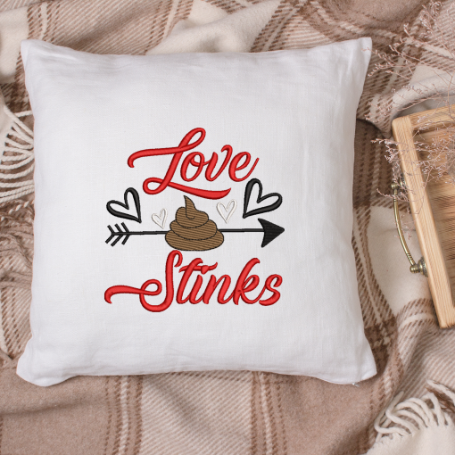 Love Stinks Heart Arrow 2021 Embroidery Design