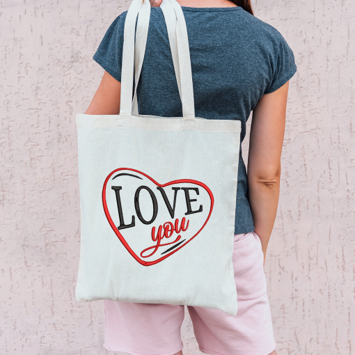 Love You Heart 2020 Embroidery Design
