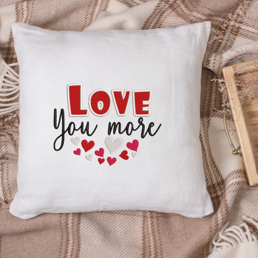 Love You More 2021 Embroidery Design