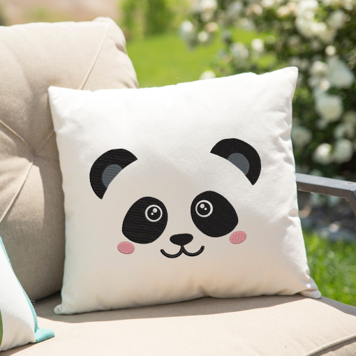 Panda Face 2020 Embroidery Design