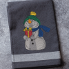 Snowman with a Gift 2020 Embroidery Design