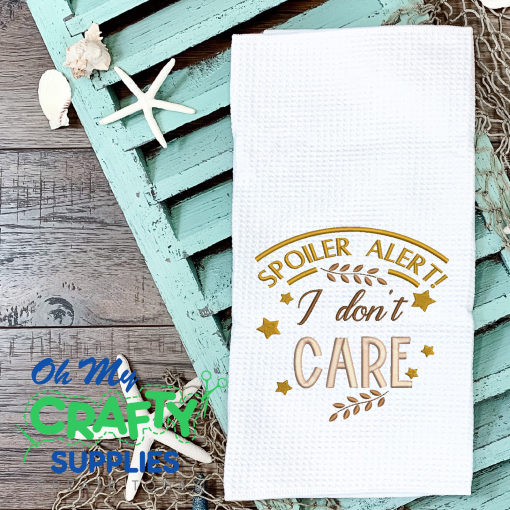 Spoiler Alert 2021 Embroidery Design