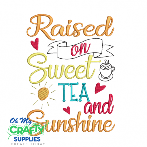 Sweet Tea and Sunshine 2021 Embroidery Design
