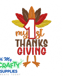1st Thanksgiving 815 Embroidery Design