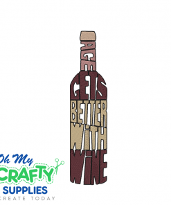 Age Better with Wine 107 Embroidery Design