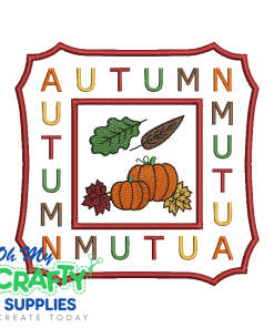 Autumn Square 816 Embroidery Design