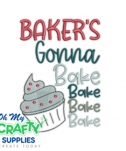 Bakers Gonna Bake 1023 Embroidery Design