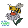 Bee Flower 528 Embroidery Design