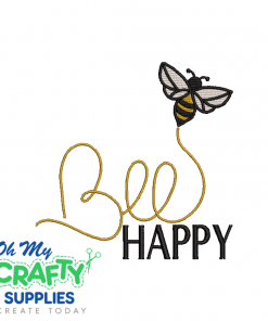 Bee Happy 3223 Embroidery Design