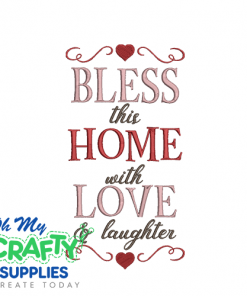 Bless This Home 5925 Embroidery Design