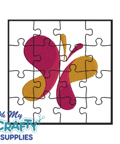 Butterfly Puzzle Art 42222 Embroidery Design