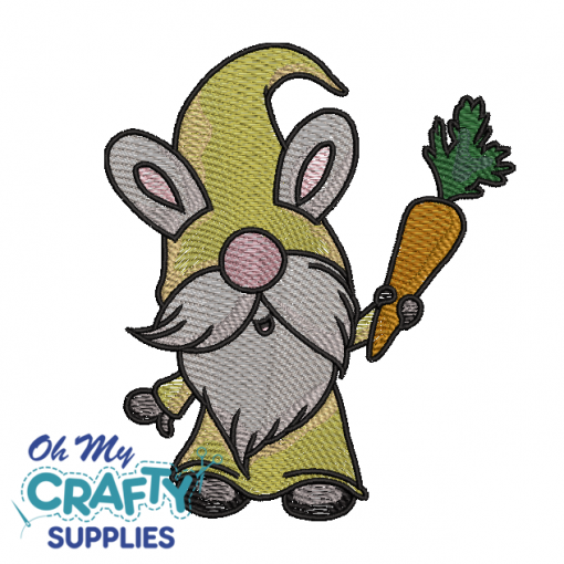 Carrot Gnome 326 Embroidery Design