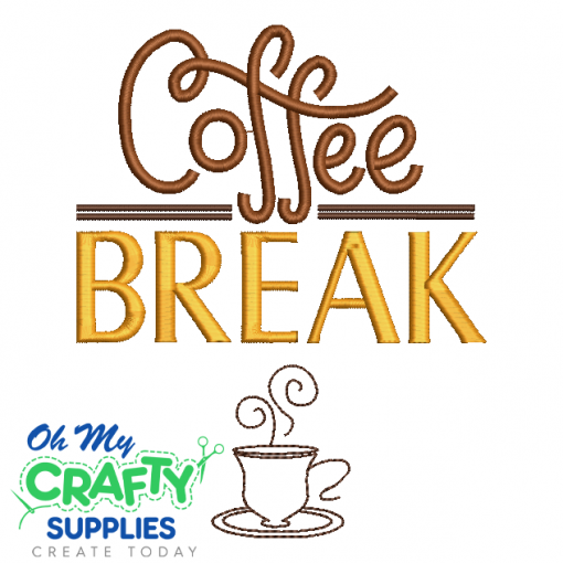Coffee Break 88 Embroidery Design