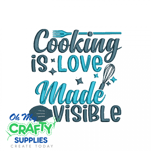 Cooking Is Love 75 Embroidery Design