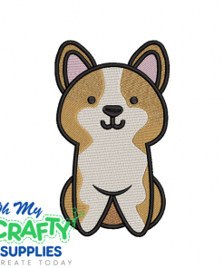 Corgi Solid Stitch 81 Embroidery Design