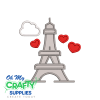 Eiffel Tower 111 Applique Design