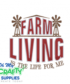 Farm Living 713 Embroidery Design