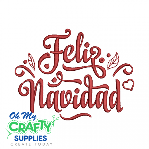 Feliz Navidad 1110 Embroidery Design
