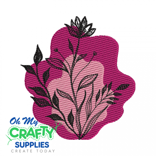 Double Color Floral 425 Embroidery Design