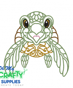 Flourish Sea Turtle 113 Embroidery Design