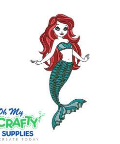 The Friendly Mermaid 45 Embroidery Design