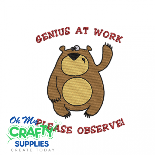 Genius At Work 529 Embroidery Design