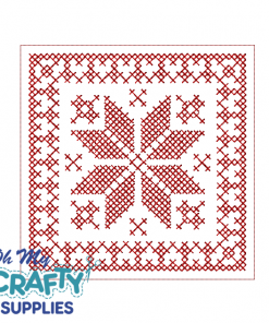 Geometric Redwork 1422 Embroidery Design